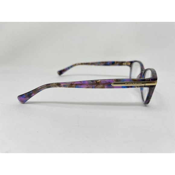COACH Eyeglasses HC 6065 5288 Confetti Purple 51 [] 17 135 - Picture 3 of 10